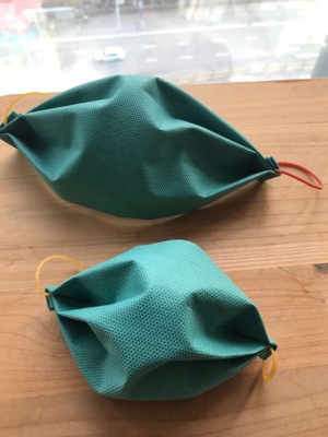 自制口罩的醫護們